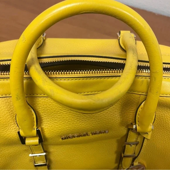 Michael Kors Yellow Leather Satchel – Never Used - Picture 8 of 14